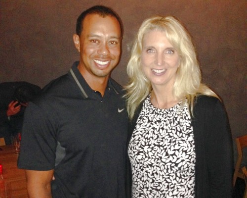 Tiger Woods with Carlette Patterson