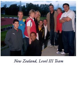 Carlette Patterson with New Zealand Level III Team