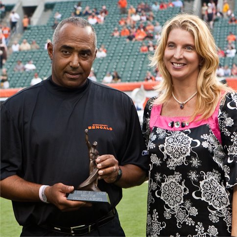 Marvin Lewis, Cincinnati Bengals Head Coach and Carlette Patterson