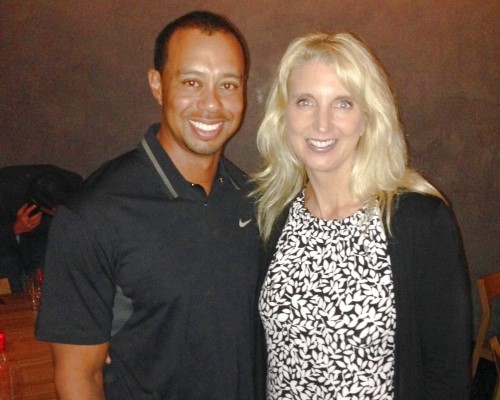 Tiger Woods with Carlette Patterson